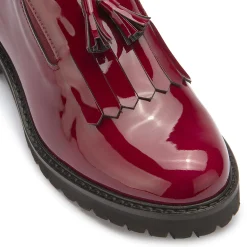 Slipper|Horsch Schuhe Tassel Loafer in Übergrößen Rot