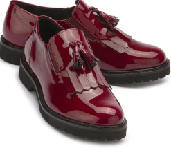 Slipper|Horsch Schuhe Tassel Loafer in Untergrößen Rot