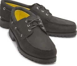Schnürschuhe|Bootsschuhe|timberland Bootsschuh in Übergrößen Schwarz