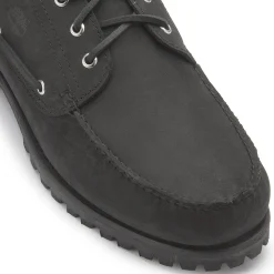 Schnürschuhe|Bootsschuhe|timberland Bootsschuh in Übergrößen Schwarz