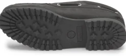 Schnürschuhe|Bootsschuhe|timberland Bootsschuh in Übergrößen Schwarz