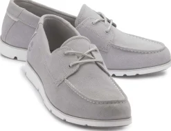 Slipper|Schnürschuhe|timberland Bootsschuh in Übergrößen Grau