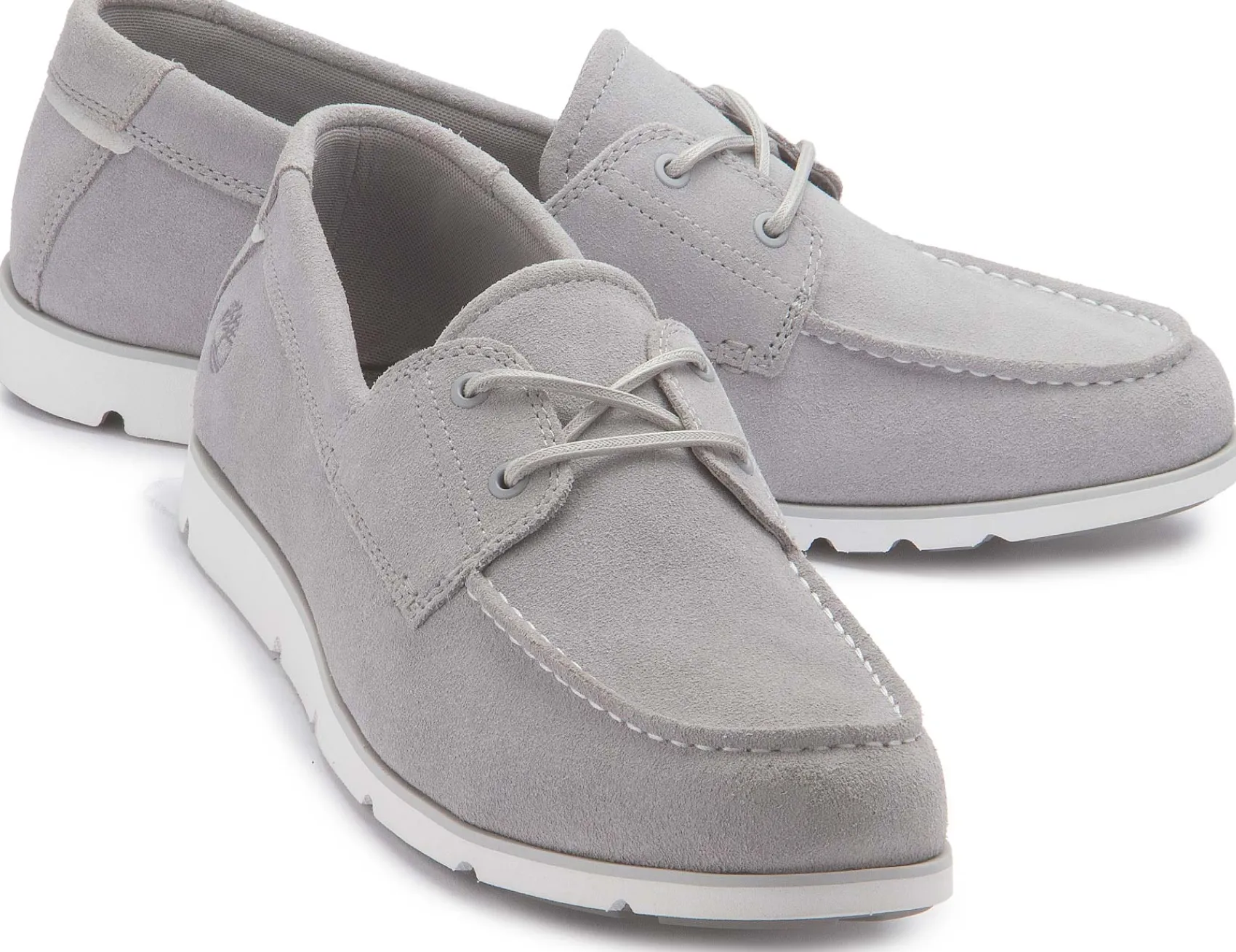 Slipper|Schnürschuhe|timberland Bootsschuh in Übergrößen Grau