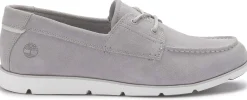 Slipper|Schnürschuhe|timberland Bootsschuh in Übergrößen Grau
