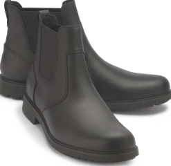 Stiefeletten|Boots|timberland Chelsea Boot in Übergrößen Schwarz