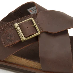 Sandalen|timberland Slide in Übergrößen Braun