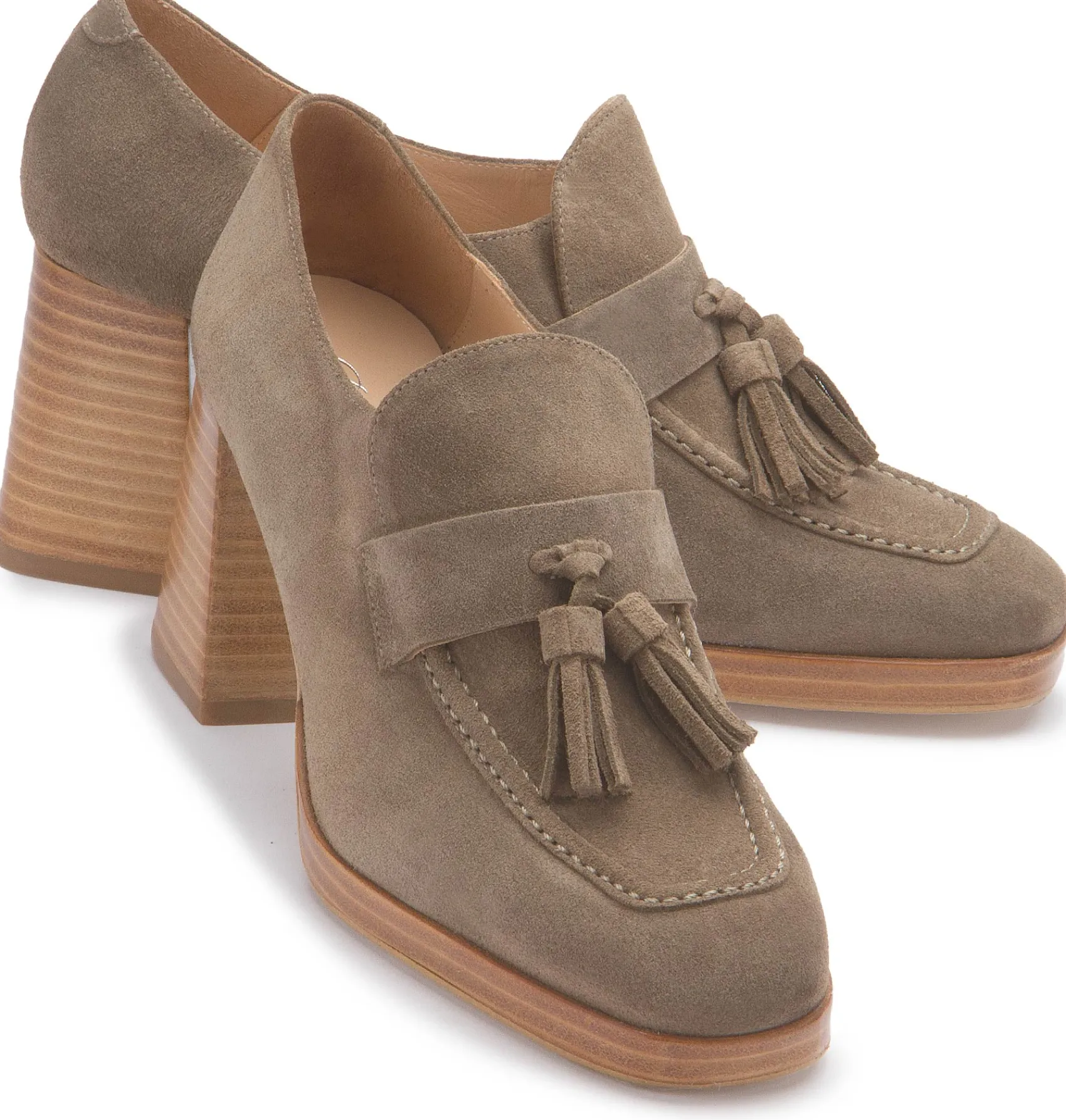 Trotteur|Pumps|Horsch Schuhe Trotteur in Übergrößen Grün