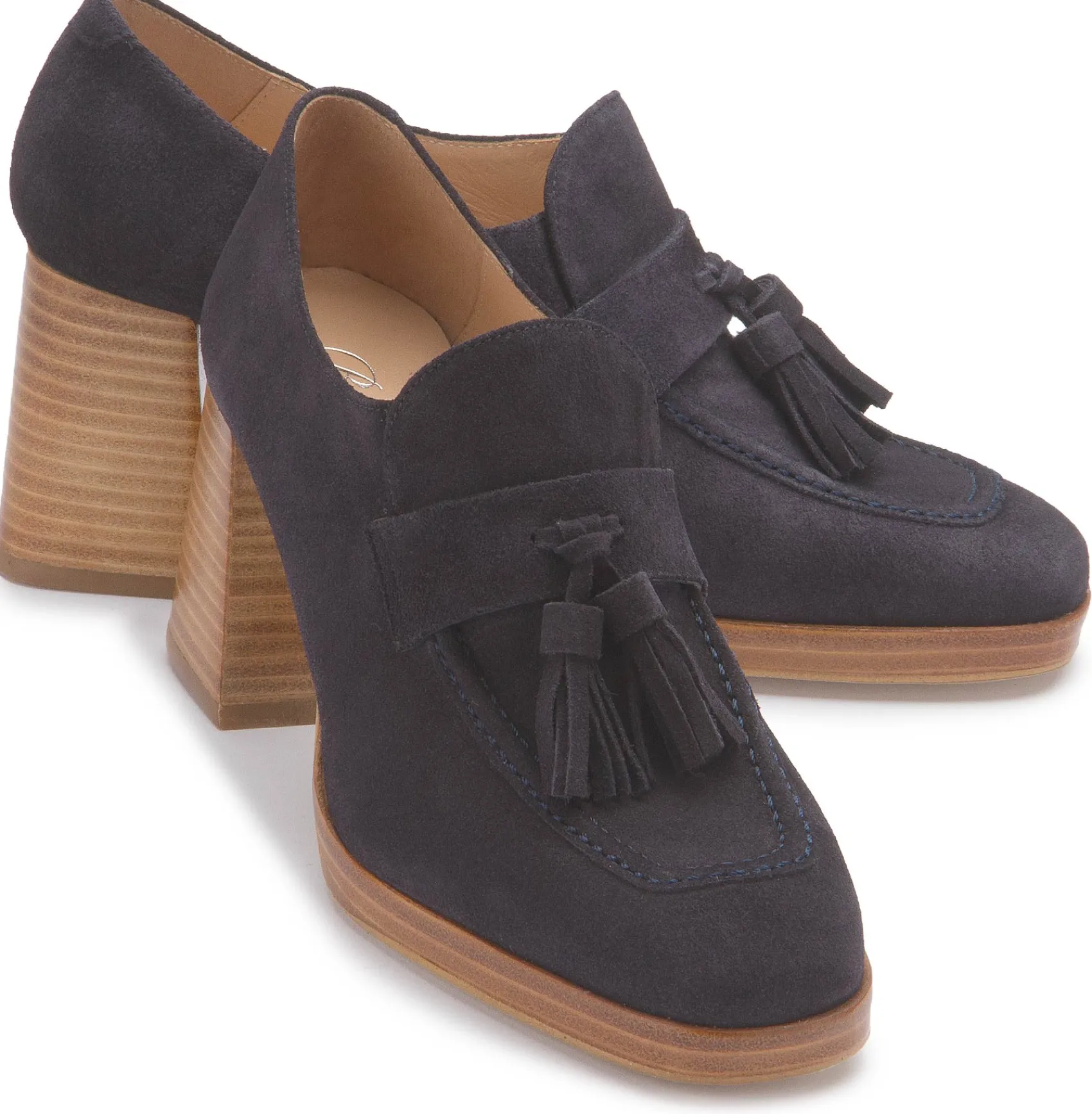 Trotteur|Pumps|Horsch Schuhe Trotteur in Übergrößen Blau