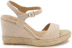 Espadrilles|Sandalen|Horsch Schuhe Wedges in Untergrößen Beige