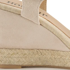 Espadrilles|Sandalen|Horsch Schuhe Wedges in Untergrößen Beige