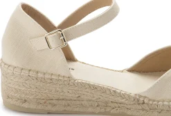Espadrilles|Sandalen|Horsch Schuhe Wedges in Untergrößen Beige