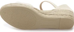 Espadrilles|Sandalen|Horsch Schuhe Wedges in Untergrößen Beige