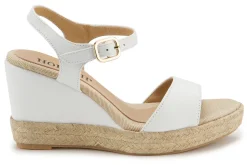 Espadrilles|Sandalen|Horsch Schuhe Wedges in Untergrößen Weiß