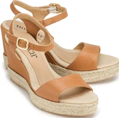 Espadrilles|Sandalen|Horsch Schuhe Wedges in Untergrößen Braun