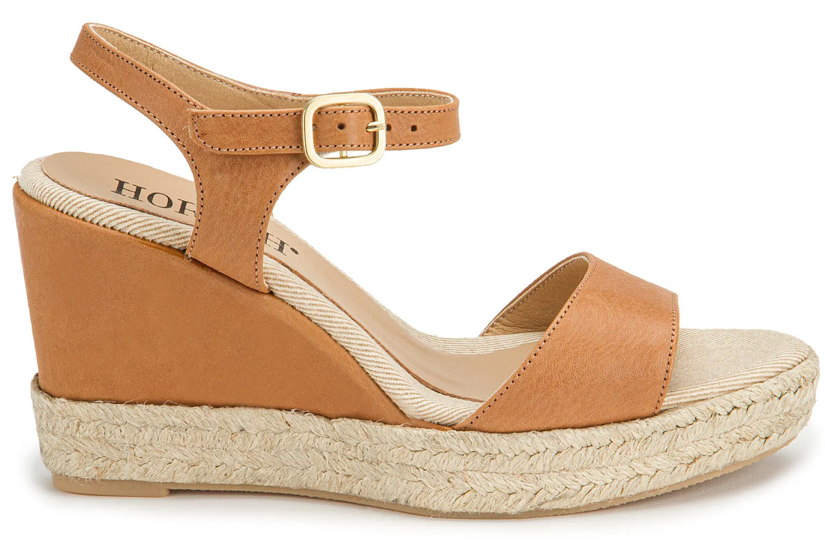 Espadrilles|Sandalen|Horsch Schuhe Wedges in Untergrößen Braun