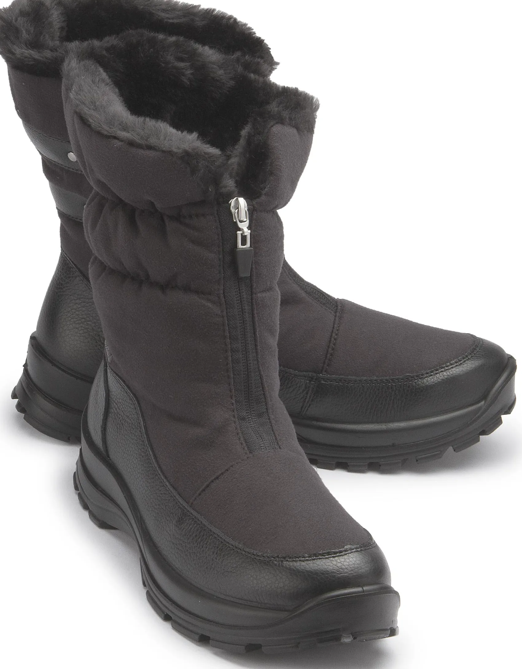 Stiefeletten|Boots|Romika Winterboot in Übergrößen Schwarz