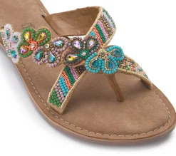 Sandalen|Zehentrenner|Horsch Schuhe Zehentrenner in Übergrößen Multicolor