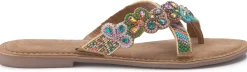Sandalen|Zehentrenner|Horsch Schuhe Zehentrenner in Übergrößen Multicolor