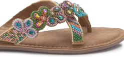 Sandalen|Zehentrenner|Horsch Schuhe Zehentrenner in Übergrößen Multicolor