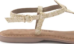 Zehentrenner|Sandalen|Horsch Schuhe Zehentrenner in Übergrößen Beige