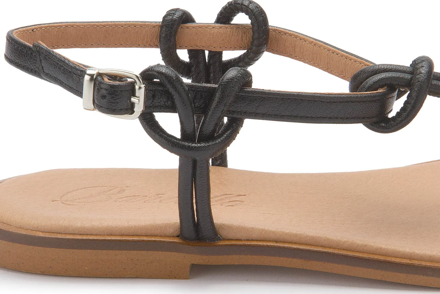 Zehentrenner|Sandalen|Horsch Schuhe Zehentrenner in Übergrößen Schwarz