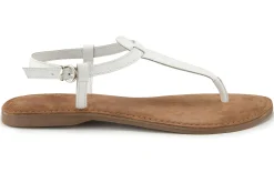 Zehentrenner|Sandalen|Horsch Schuhe Zehentrenner in Übergrößen Weiß