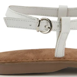 Zehentrenner|Sandalen|Horsch Schuhe Zehentrenner in Übergrößen Weiß