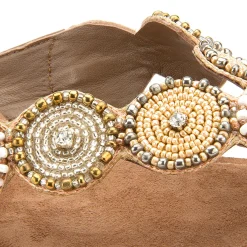 Zehentrenner|Sandalen|Horsch Schuhe Zehentrenner in Übergrößen Braun