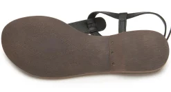 Zehentrenner|Sandalen|Horsch Schuhe Zehentrenner in Übergrößen Schwarz