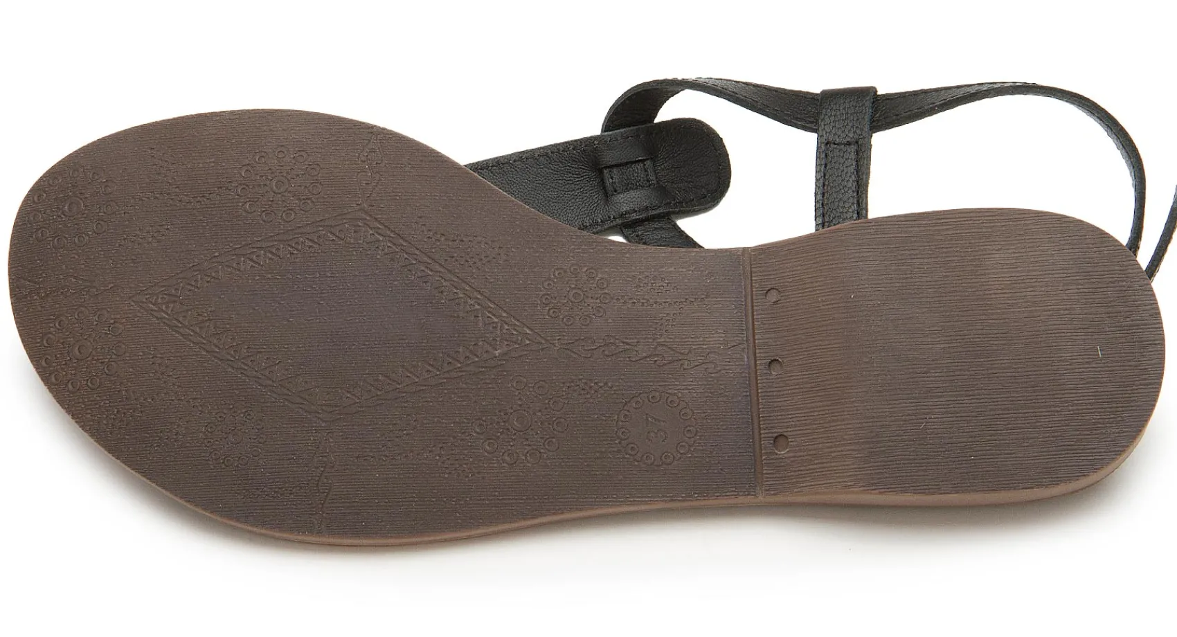 Zehentrenner|Sandalen|Horsch Schuhe Zehentrenner in Übergrößen Schwarz