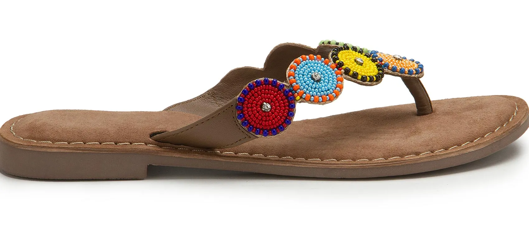 Zehentrenner|Sandalen|Horsch Schuhe Zehentrenner in Übergrößen Multicolor