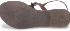 Zehentrenner|Sandalen|Horsch Schuhe Zehentrenner in Übergrößen Braun