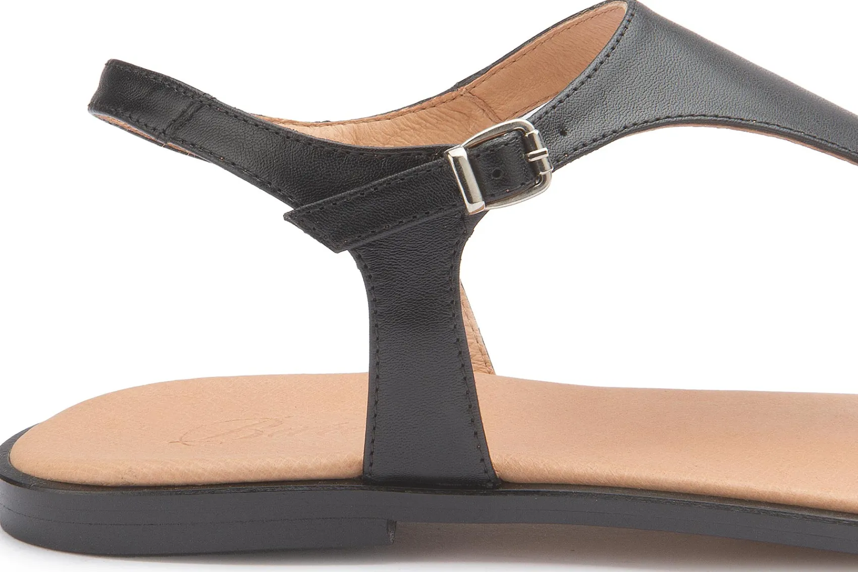 Zehentrenner|Sandalen|Horsch Schuhe Zehentrenner in Übergrößen Schwarz