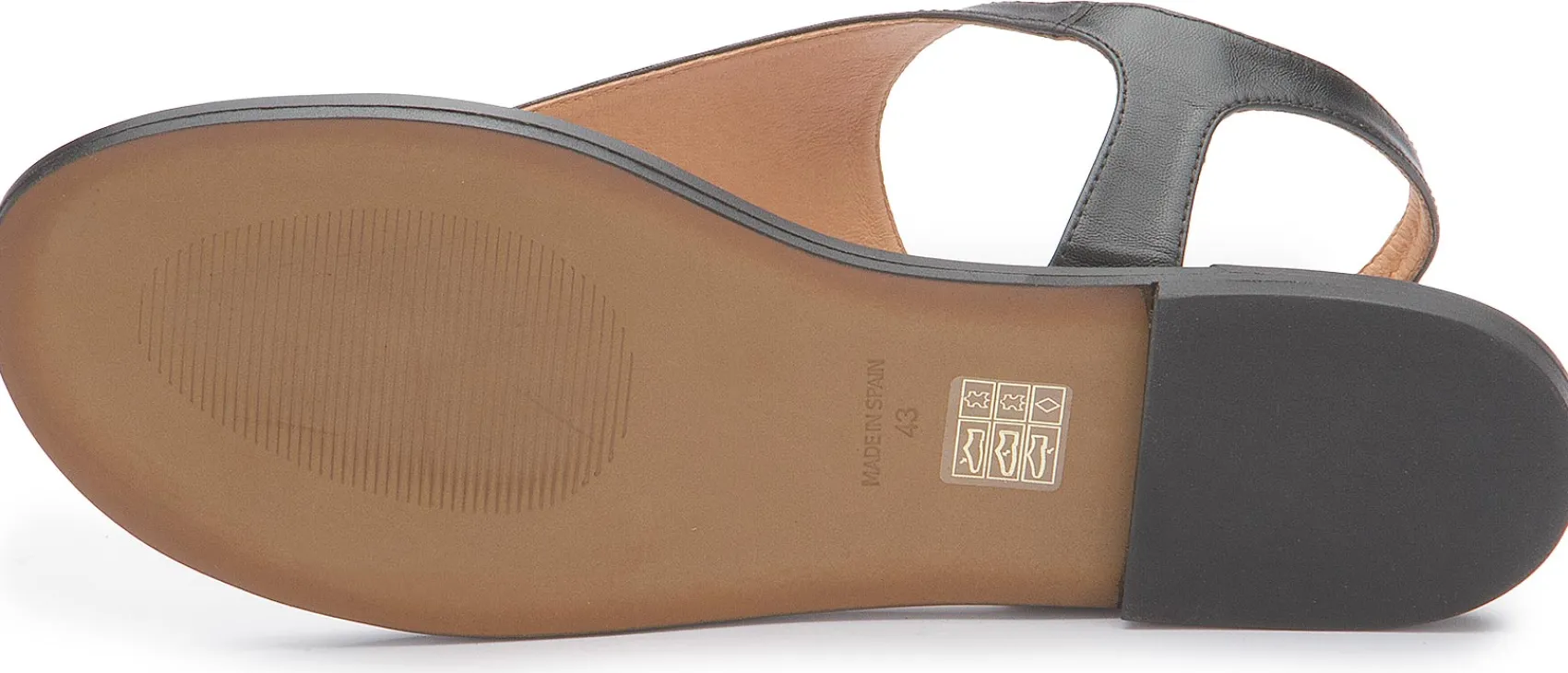 Zehentrenner|Sandalen|Horsch Schuhe Zehentrenner in Übergrößen Schwarz