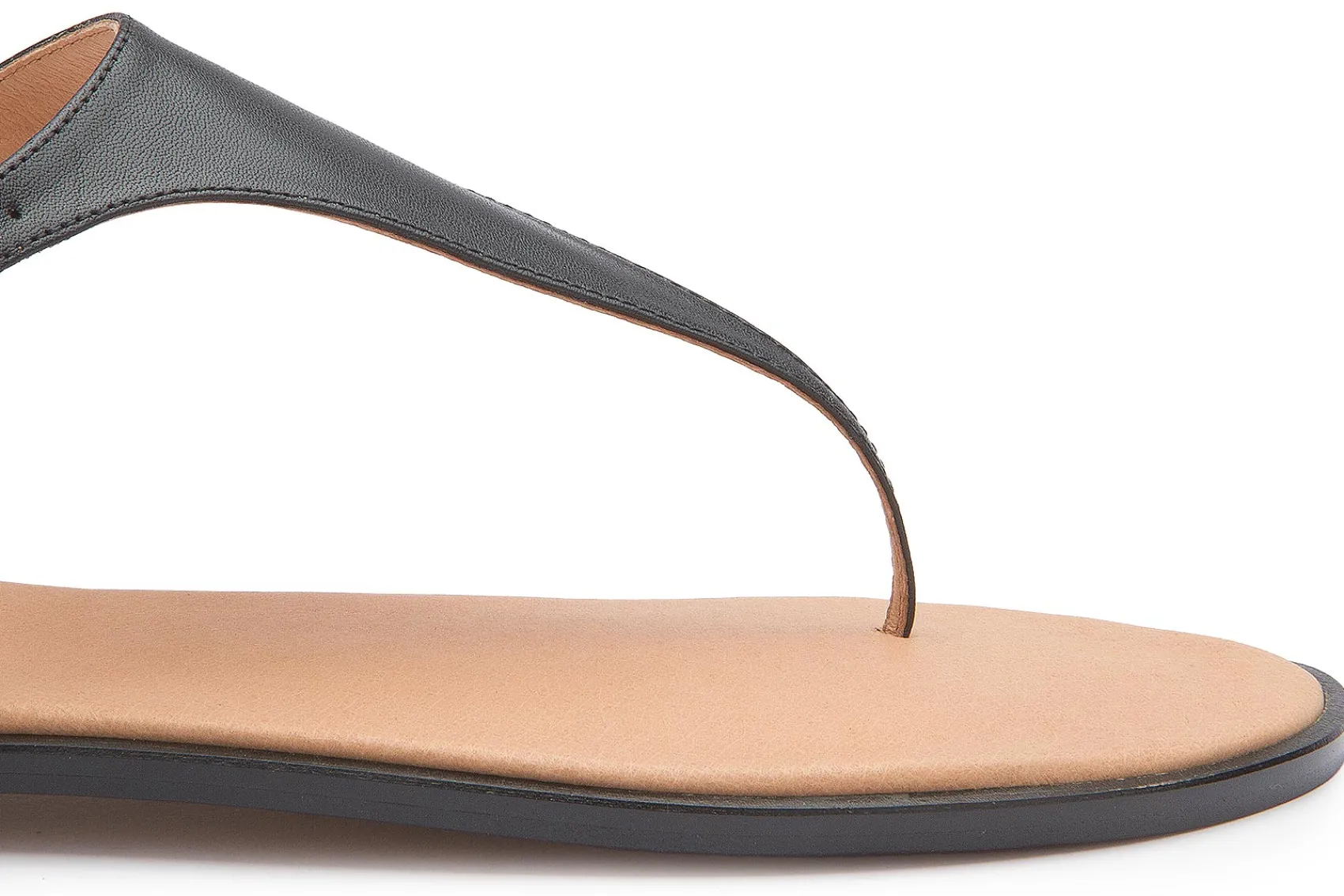 Zehentrenner|Sandalen|Horsch Schuhe Zehentrenner in Übergrößen Schwarz