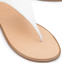 Zehentrenner|Sandalen|Horsch Schuhe Zehentrenner in Übergrößen Weiß