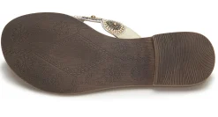 Zehentrenner|Sandalen|Horsch Schuhe Zehentrenner in Übergrößen Weiß