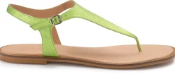 Zehentrenner|Sandalen|Horsch Schuhe Zehentrenner in Übergrößen Grün