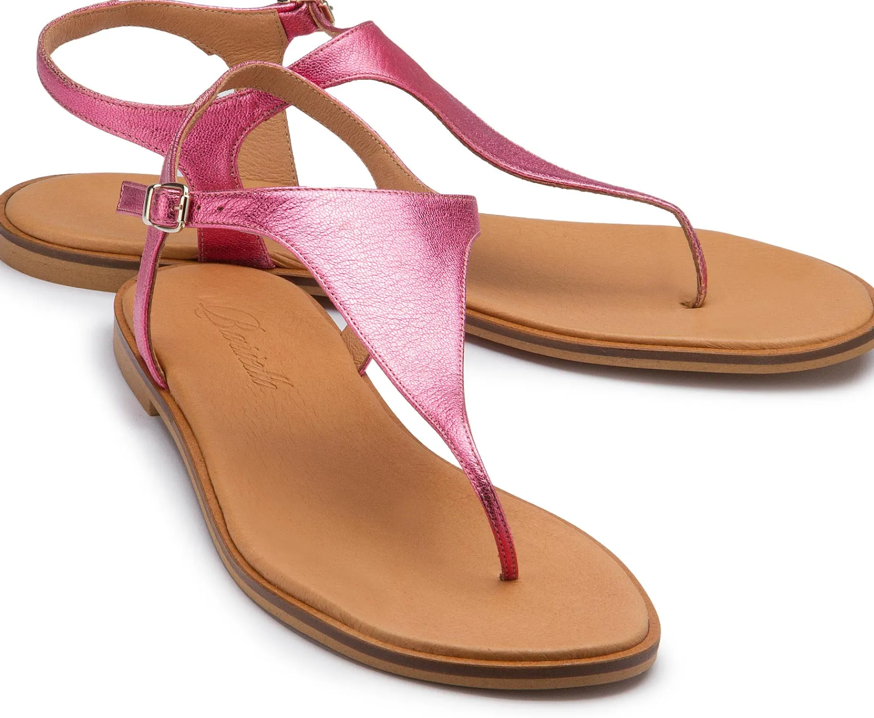 Zehentrenner|Sandalen|Horsch Schuhe Zehentrenner in Übergrößen Pink
