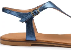 Zehentrenner|Sandalen|Horsch Schuhe Zehentrenner in Übergrößen Blau