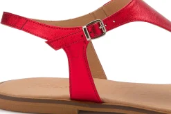 Zehentrenner|Sandalen|Horsch Schuhe Zehentrenner in Übergrößen Rot
