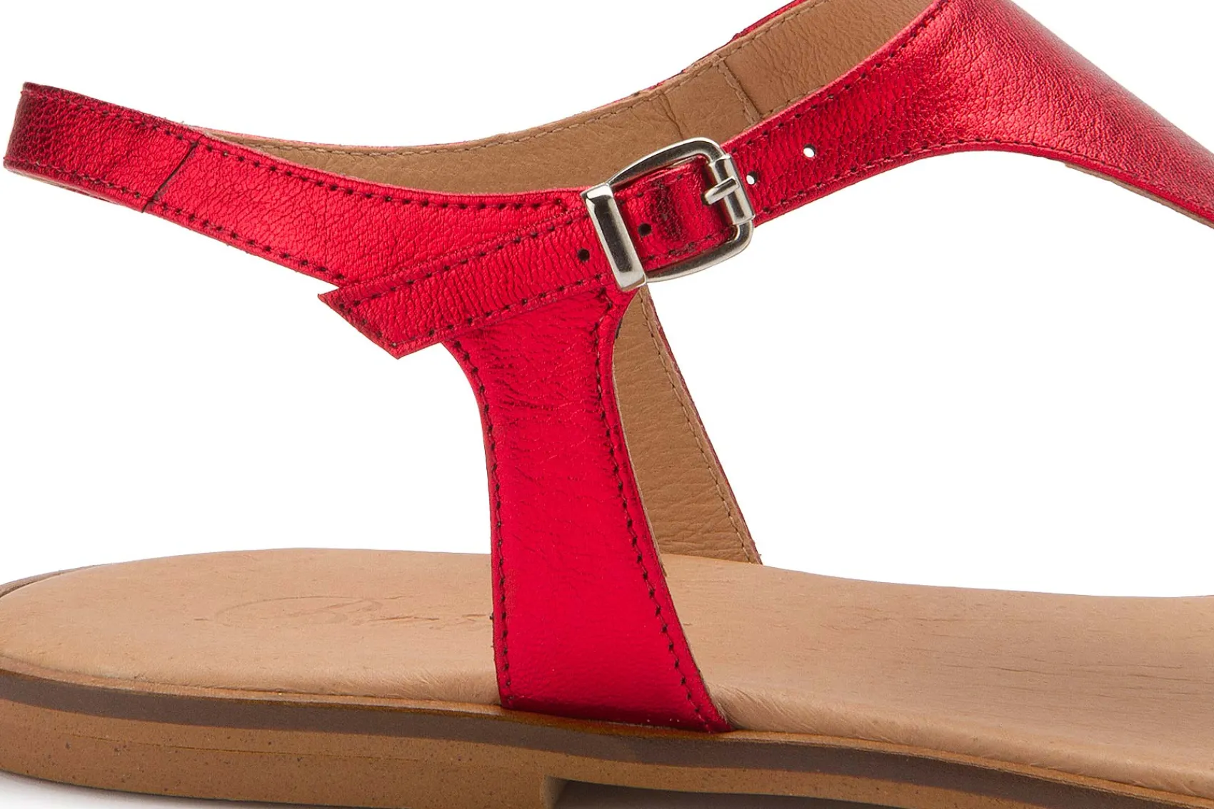 Zehentrenner|Sandalen|Horsch Schuhe Zehentrenner in Übergrößen Rot