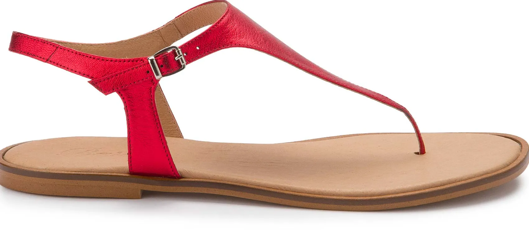 Zehentrenner|Sandalen|Horsch Schuhe Zehentrenner in Übergrößen Rot