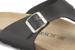 Sandalen|Hausschuhe|Horsch Schuhe Zehentrenner in Übergrößen Schwarz