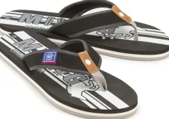Sandalen|Sandalen|Mustang Herren Zehentrenner in Übergrößen Schwarz