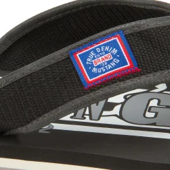 Sandalen|Sandalen|Mustang Herren Zehentrenner in Übergrößen Schwarz