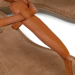 Zehentrenner|Sandalen|Horsch Schuhe Zehentrenner in Untergrößen Braun