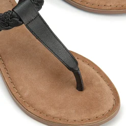 Zehentrenner|Sandalen|Horsch Schuhe Zehentrenner in Untergrößen Schwarz