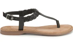 Zehentrenner|Sandalen|Horsch Schuhe Zehentrenner in Untergrößen Schwarz