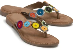 Zehentrenner|Sandalen|Horsch Schuhe Zehentrenner in Untergrößen Multicolor